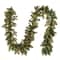 9&#x27; x 10&#x22; Pre-lit Carolina Pine Artificial Christmas Garland with 27 Flocked Cones and 100 Clear Lights